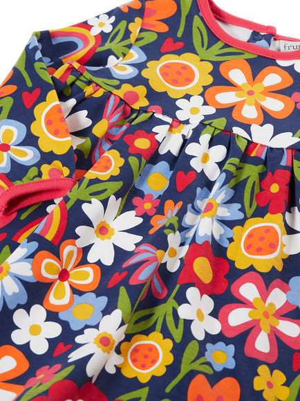 Frugi Baby Della Dress, Multi - view 2, Multi