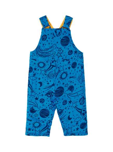 Frugi Baby Gylly Cord Reversible Dungarees, Yellow - view 2, Yellow