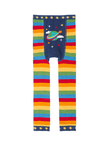 Frugi Baby Little Knitted Leggings, Multi, Multi