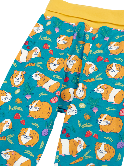 Frugi Baby Guinea Pig Parsnip Joggers, Blue - view 2, Blue