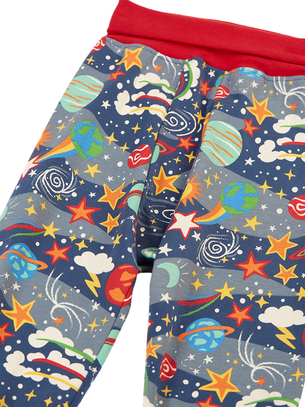 Frugi Baby Printed Parsnip Joggers - view 2, Explore The Stars