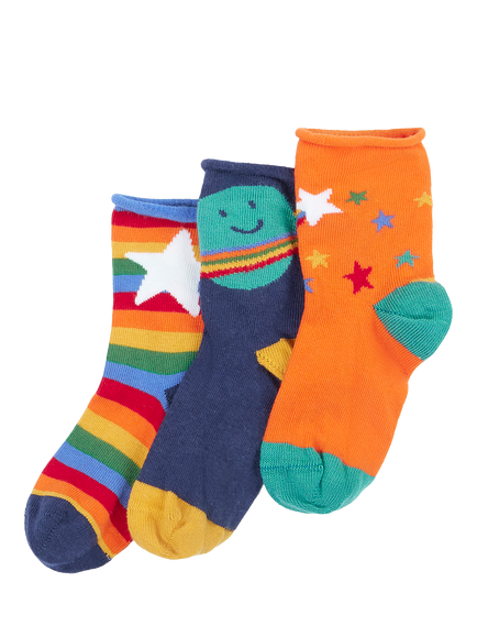 Frugi Kids' Roly Bamboo Socks, Multi, Multi