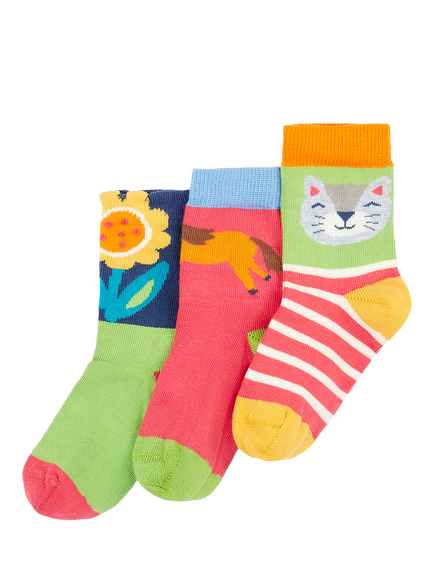 Frugi Kids' Little Socks, Multi, Multi