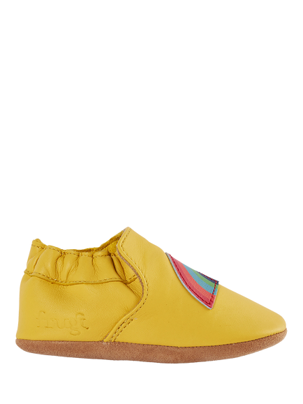 Frugi Kids' Valley Pre-Walker Shoes, Bumblebee/Rainbow - view 2, Bumblebee/Rainbow