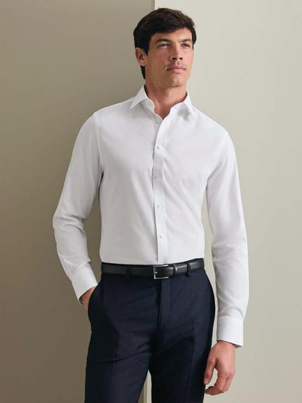 Charles Tyrwhitt Slim Fit Cotton Poplin Shirt, White, White
