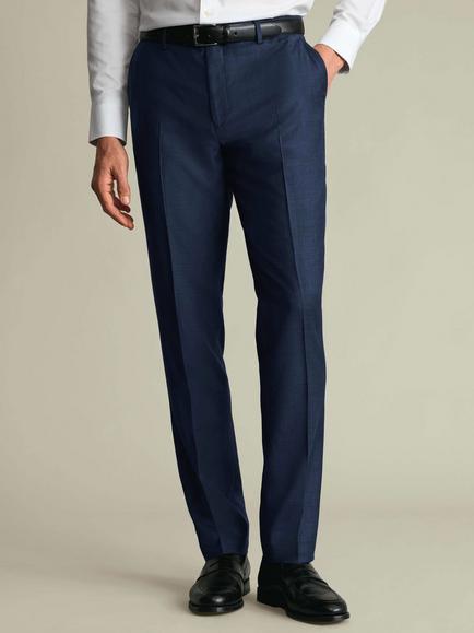 Charles Tyrwhitt Slim Fit Wool Trousers, Indigo Blue, Indigo Blue