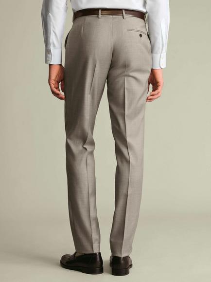 Charles Tyrwhitt Slim Fit Wool Trousers, Taupe - view 2, Taupe