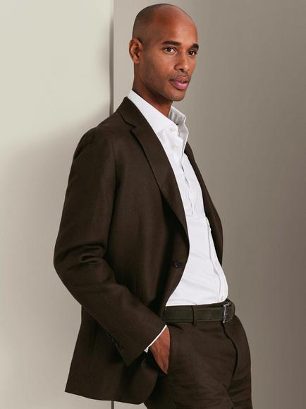 Charles Tyrwhitt Slim Fit Single Breasted Blazer, Chocolate Brown, Chocolate Brown