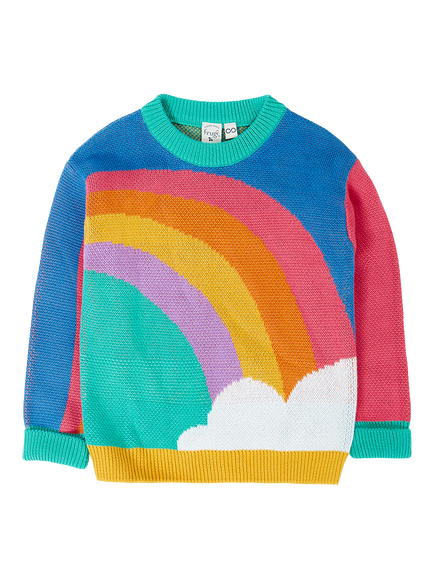 Frugi Kids' Aubrey Knit Jumper, Multi, Multi