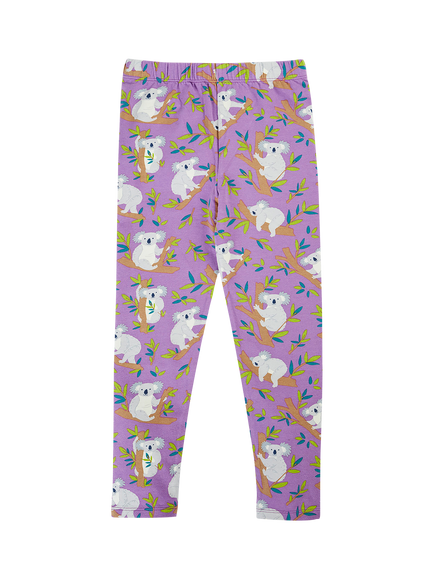 Frugi Kids' Libby Koala Printed Leggings, Multi, Multi