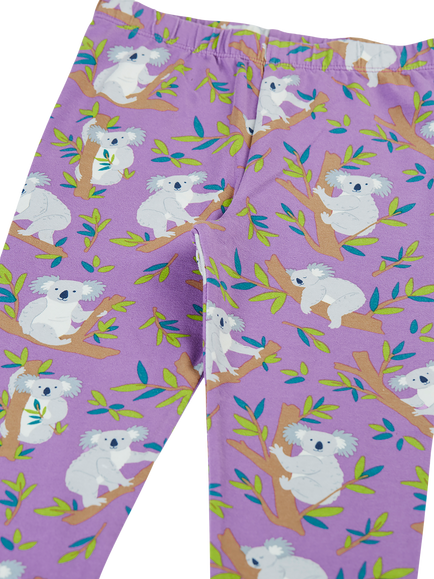 Frugi Kids' Libby Koala Printed Leggings, Multi - view 2, Multi