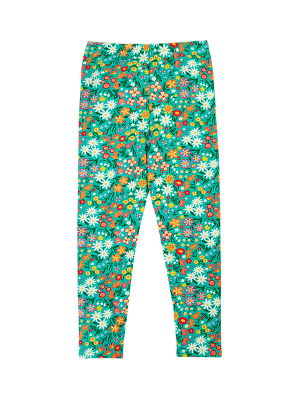 Frugi Kids' Libby Floral Printed Leggings, Multi, Multi