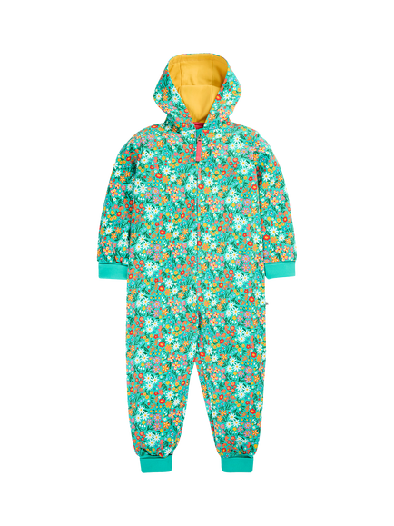 Frugi Kids' Big Snuggle Suit, Multi, Wildflower Wander