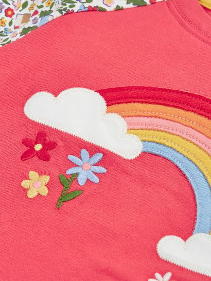 Frugi Kids' Jamie Pyjamas, Multi - view 2, Pink Multi