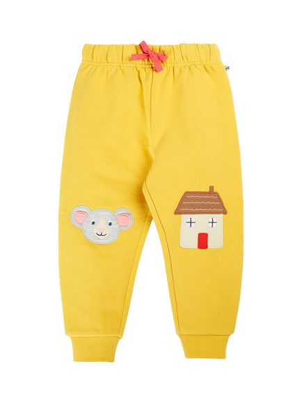 Frugi Kids' Character Joggers, Yellow, Yellow