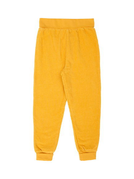 Frugi Kids' Carne Cord Pull up Trousers, Yellow