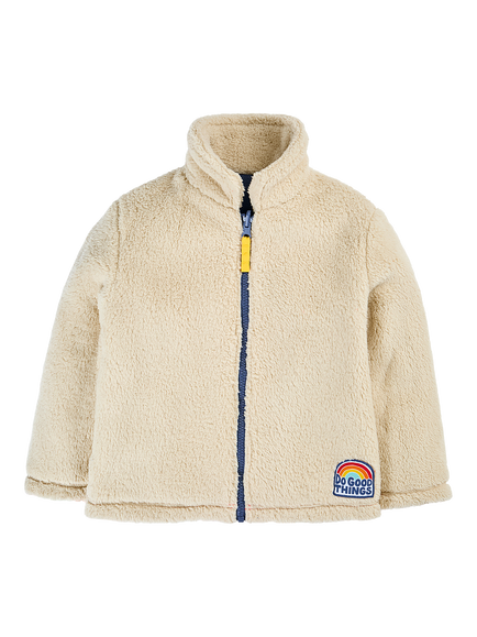 Frugi Kids' Blazey Reversible Fleece, Multi - view 2, Multi