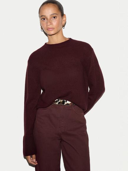 Jigsaw Cloud Cashmere Eldon Jumper, Burgundy