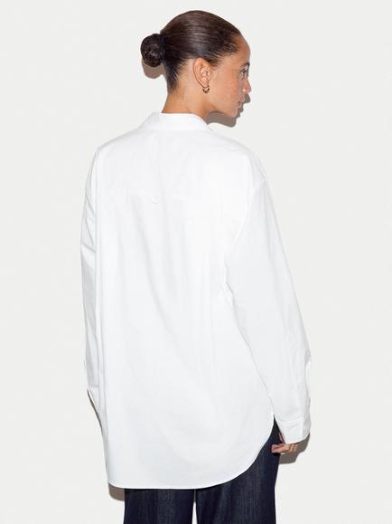 Jigsaw Cotton Oversized Fit Shirt, White - view 2, White