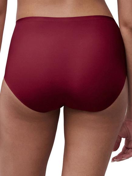 Chantelle Soft Stretch High Waist Knickers, Raspberry - view 2, Raspberry
