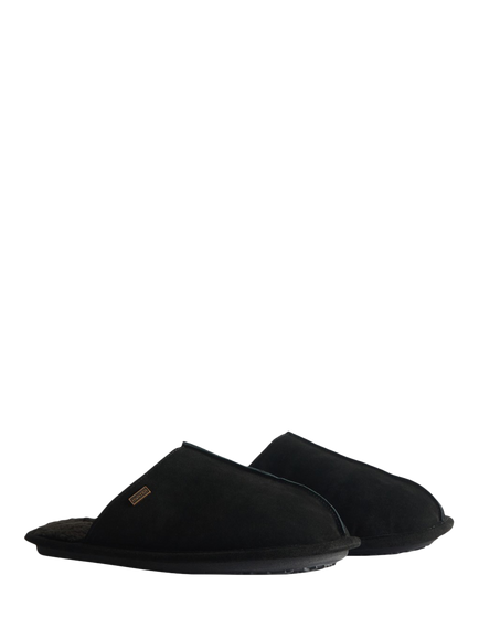 Hunter Mule Slippers, Black - view 2, Black
