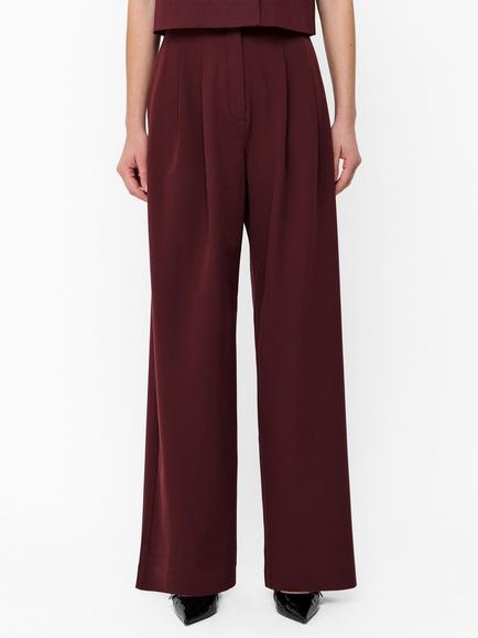 French Connection Rena Trousers, Cherry Liqueur - view 2, Cherry Liqueur