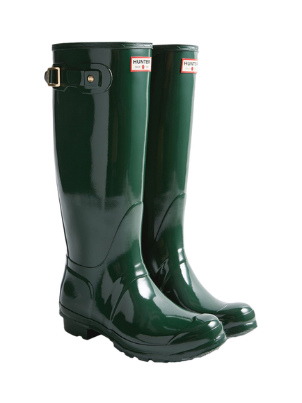 Hunter Original Tall 170th Anniversary Wellington Boots, Hunter Green - view 2, Hunter Green