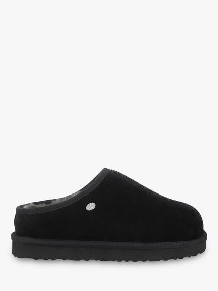 Just Sheepskin Louis Mule Slippers, Black, Black