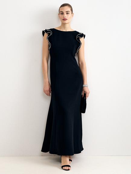 Phase Eight Claudia A-Line Maxi Dress, Black, Black