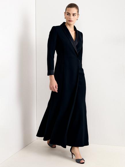 Phase Eight Petite Victoria V-Neck Maxi Dress, Black, Black