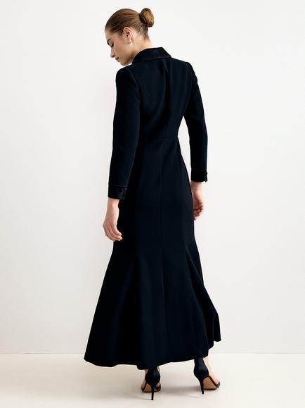Phase Eight Petite Victoria V-Neck Maxi Dress, Black - view 2, Black