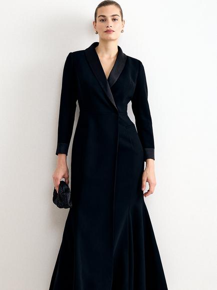Phase Eight Victoria V-Neck Maxi Dress, Black - view 2, Black
