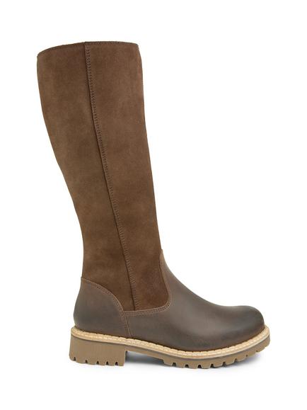 Celtic & Co. Leather Blend Lined Knee High Boots, Chocolate, Chocolate