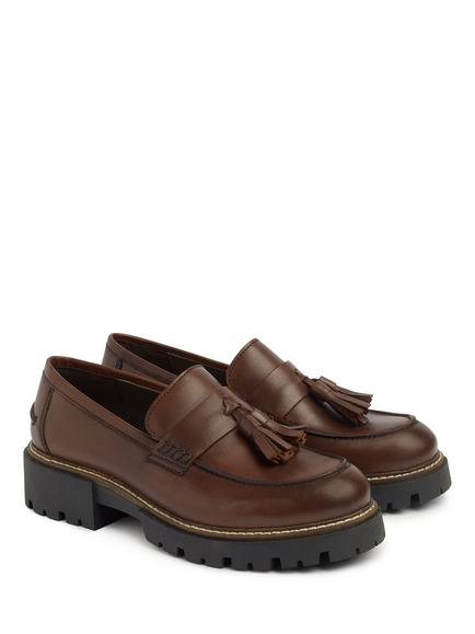 Celtic & Co.Tassel Loafers, Chestnut - view 2, Chestnut