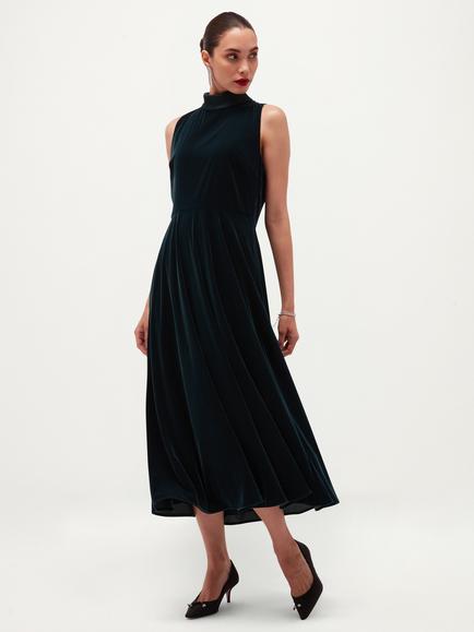 Hobbs Petite Tallie Sleeveless Dress, Green, Green