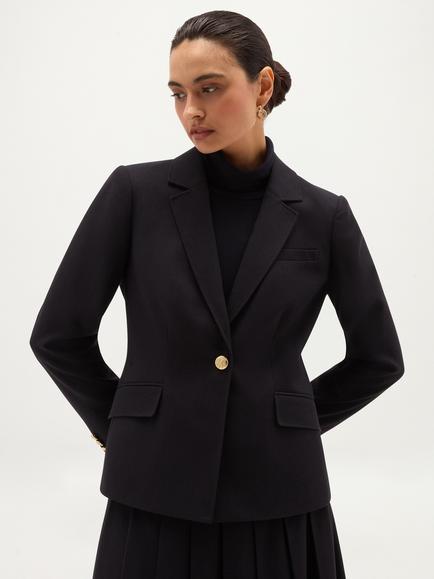 Hobbs Paige Single Breasted Blazer, Blue, Blue