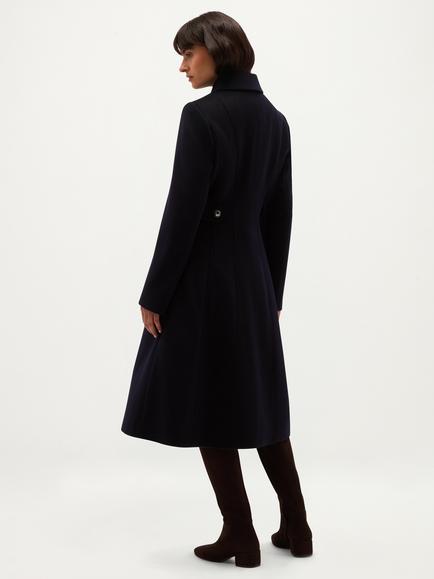 Hobbs Iona Wool Coat, Navy - view 2, Navy