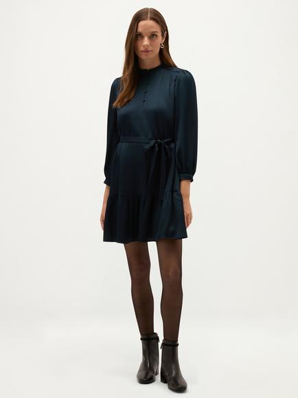 Hobbs Carlene A-Line Mini Dress, Blue, Blue