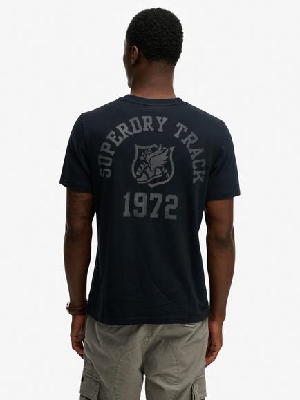 Superdry Vintage Prep Relaxed Pocket Crew Neck Cotton T-Shirt - view 2, Eclipse Navy