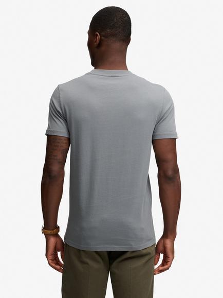 Superdry SD&Co Logo Embroidered Crew Neck Cotton T‑Shirt - view 2, Stormy Blue/Navy