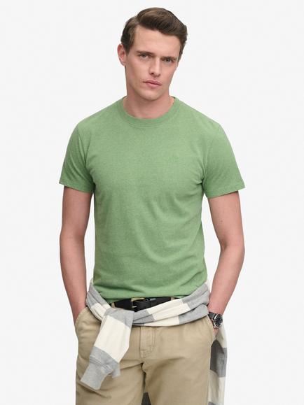 Superdry Essential Serif Logo Embroidered T-Shirt, Light Grey/Grey, Light Grey/Grey