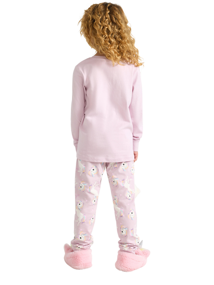 Lindex Baby Pyjama Set, Dusty Pink - view 2, Dusty Pink