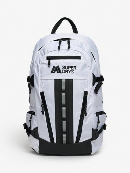 Superdry Classic Hiking Backpack, White, Brilliant White