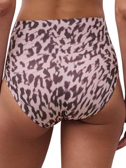 Chantelle Soft Stretch High Waist Knickers, Pruple/Multi - view 2, Pruple/Multi