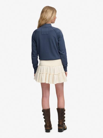 Superdry Tiered Jersey Mini Skirt - view 2, Desert Bone