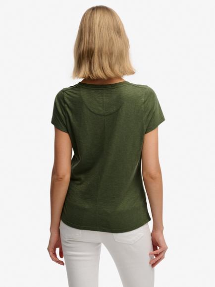 Superdry Studios Scoop Neck T-Shirt, Four Leaf Clover - view 2, Four Leaf Clover