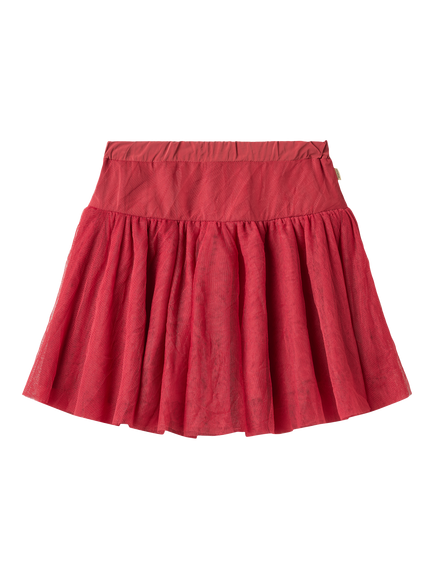 WHEAT Kids' Tulle Skirt, Red Cherry - view 2, Red Cherry