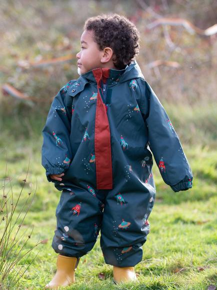 Little Green Radicals Baby Space Winter Suit, Green - view 2, Green