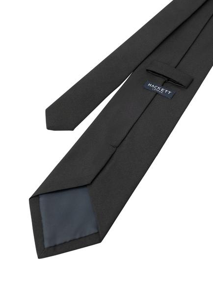 Hackett London Solid Class Tie - view 2, Black