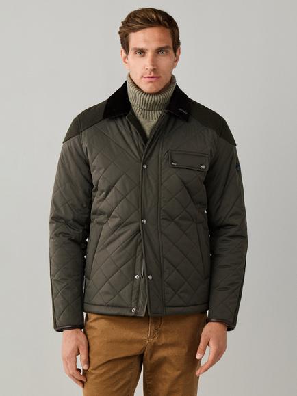 Hackett London Kinloch Hybrid Jacket, Olive Green, Olive Green